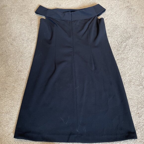 Donna Morgan Off the Shoulder Little Black Dress Dress Size 14 Evening Elegance - Picture 8 of 9